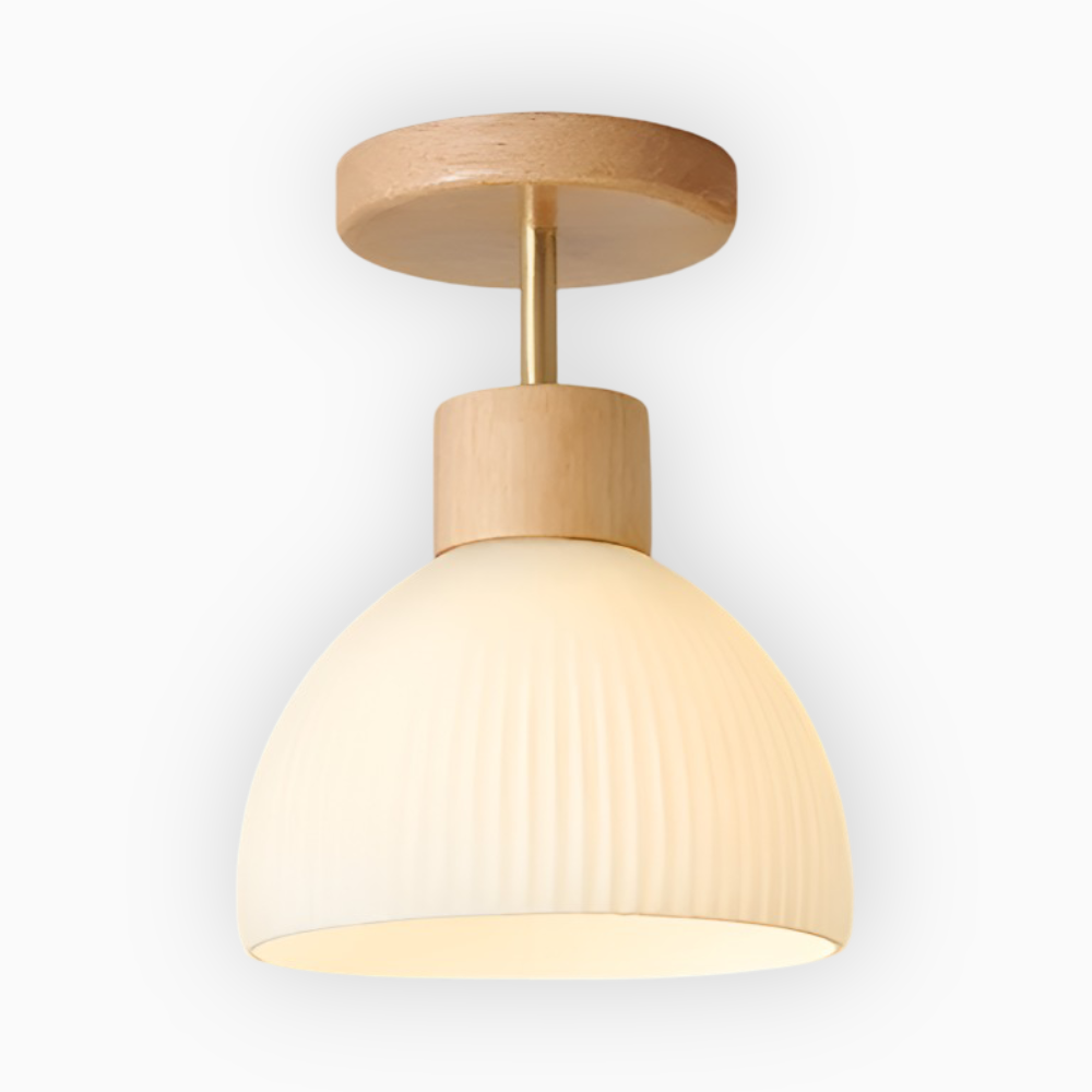 MidFlash - Nordic Aisle Deckenleuchte - Gerippte LED Deckenleuchte aus Glas