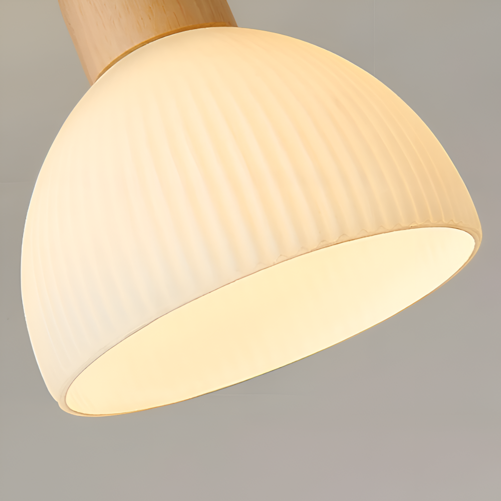 MidFlash - Nordic Aisle Deckenleuchte - Gerippte LED Deckenleuchte aus Glas