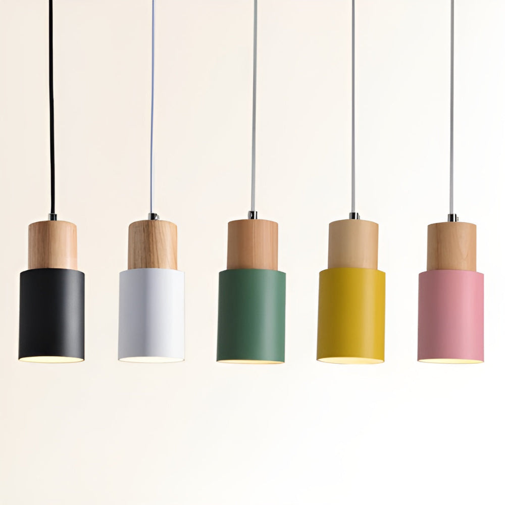 MiniCylinder Deckenleuchte - Minimalistische Aluminium Makrone Hängelampe