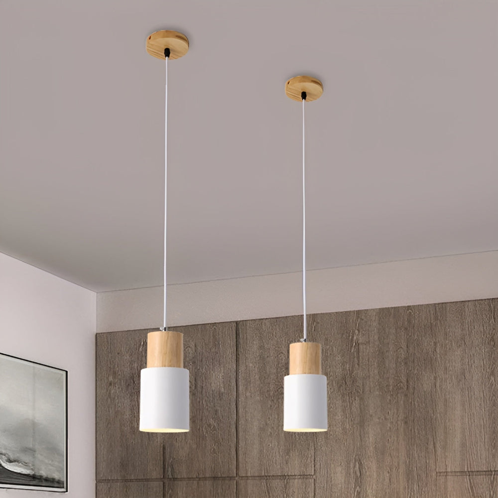 MiniCylinder Deckenleuchte - Minimalistische Aluminium Makrone Hängelampe