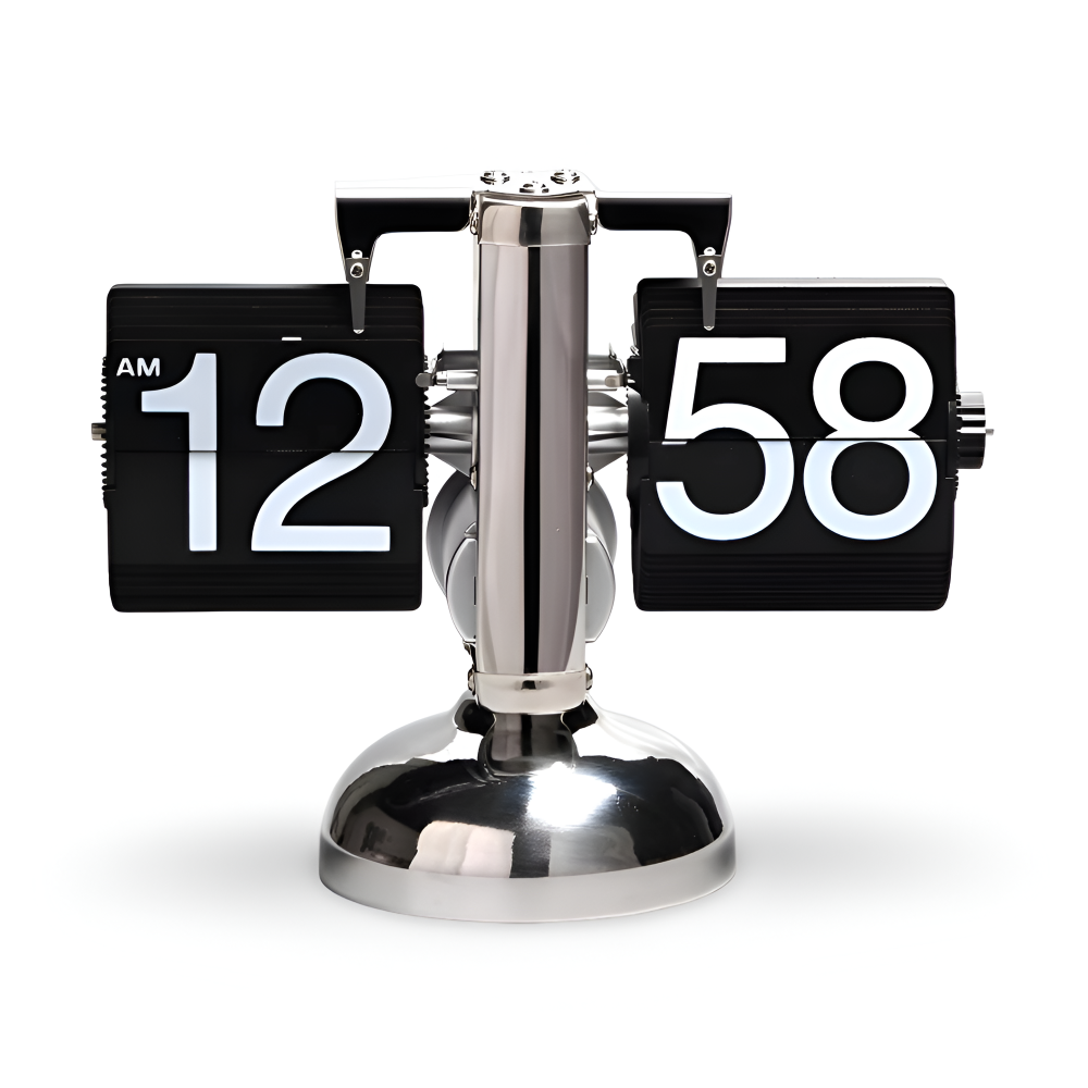 Minimalistische Flip Uhr - Retro Automatisch Blätternde Tischuhr