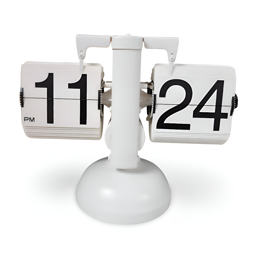 Minimalistische Flip Uhr - Retro Automatisch Blätternde Tischuhr