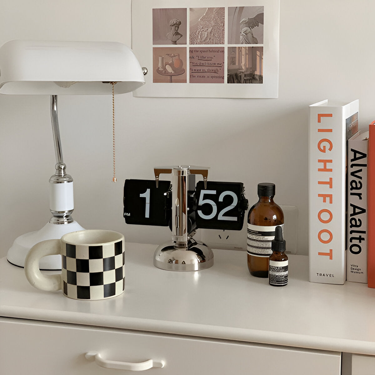 Minimalistische Flip Uhr - Retro Automatisch Blätternde Tischuhr