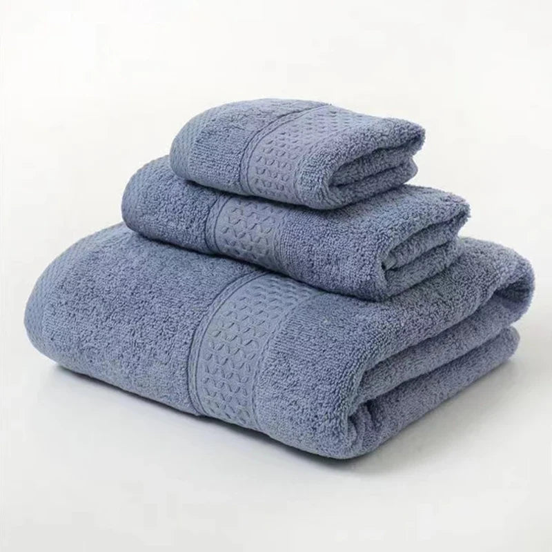 Minimalist 3-Piece Handtuchset - Ultraweiche Bio-Baumwolle in Elegantem Design 0