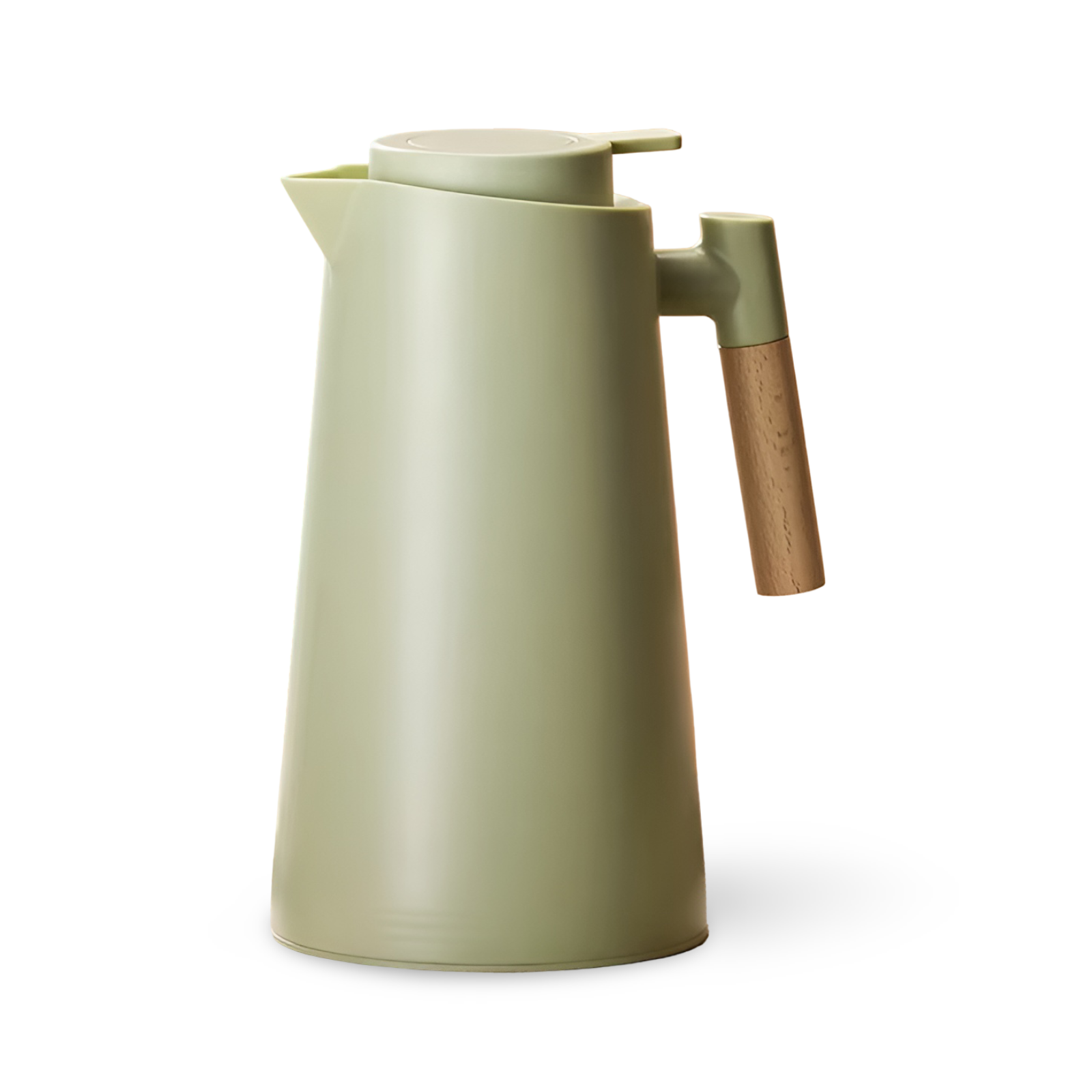 Minimalistische Thermoskanne 1L - Auslaufsicher Elegantes Design für Heiße und Kalte Getränke