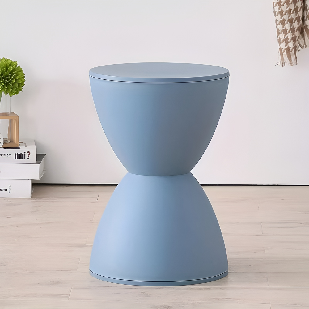 Minimalistischer Kunststoffstuhl - Sanduhrform  Hocker für Modernes Wohnzimmer