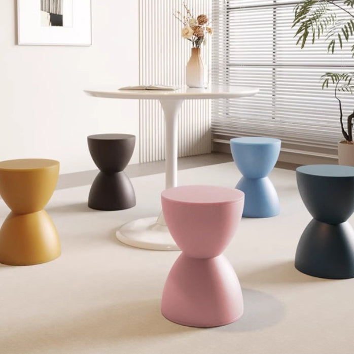 Minimalistischer Kunststoffstuhl - Sanduhrform in Schwarz für Modernes Wohnzimmer 2