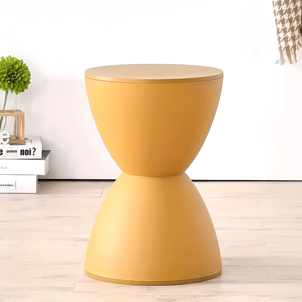 Minimalistischer Kunststoffstuhl - Sanduhrform  Hocker für Modernes Wohnzimmer