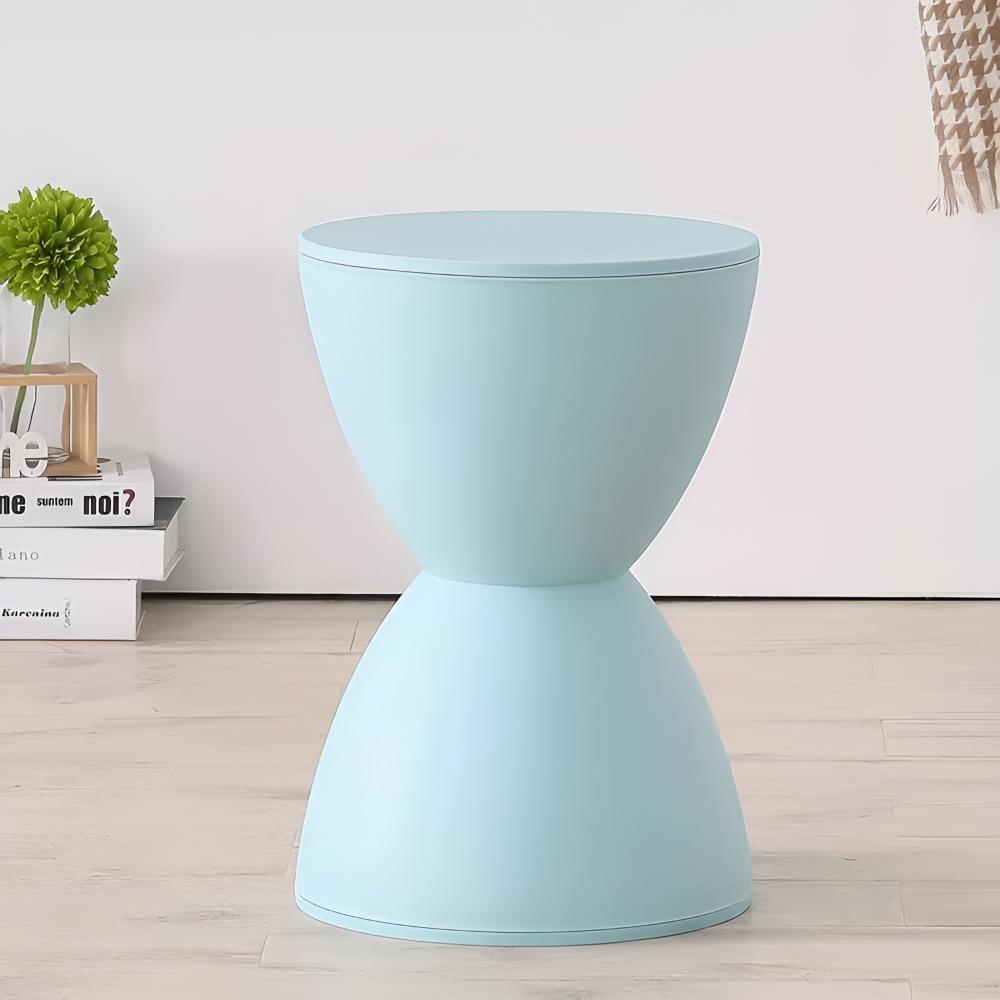 Minimalistischer Kunststoffstuhl - Sanduhrform  Hocker für Modernes Wohnzimmer