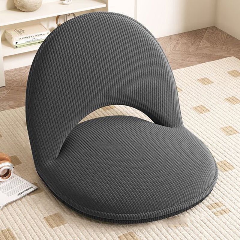Minimalistischer Ovaler Akzentstuhl - Lammwolle Cord in Grün für Wohnzimmer Decor 11