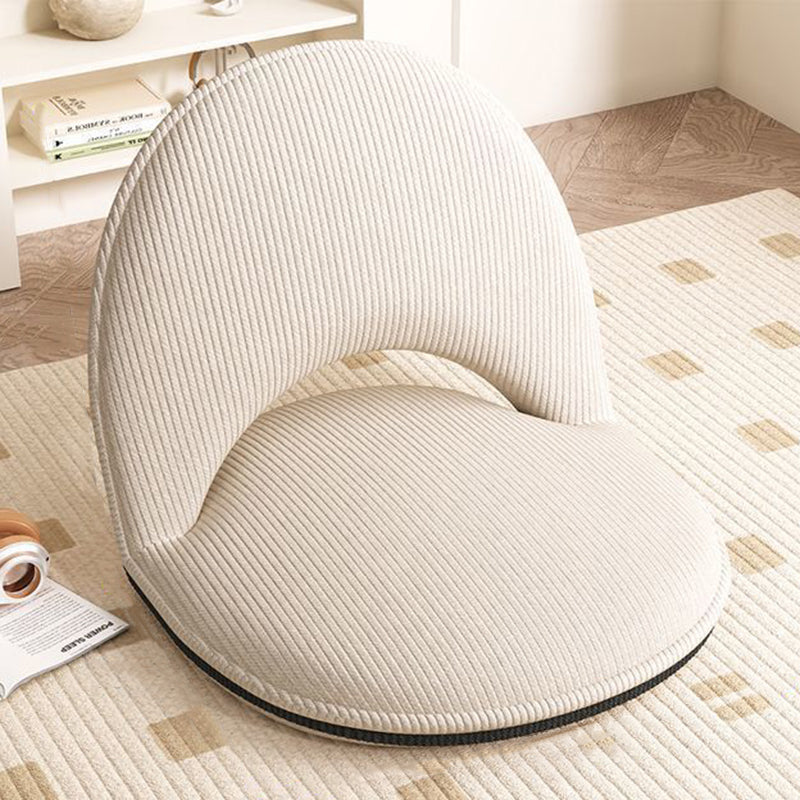Minimalistischer Ovaler Akzentstuhl - Lammwolle Cord in Grün für Wohnzimmer Decor 16