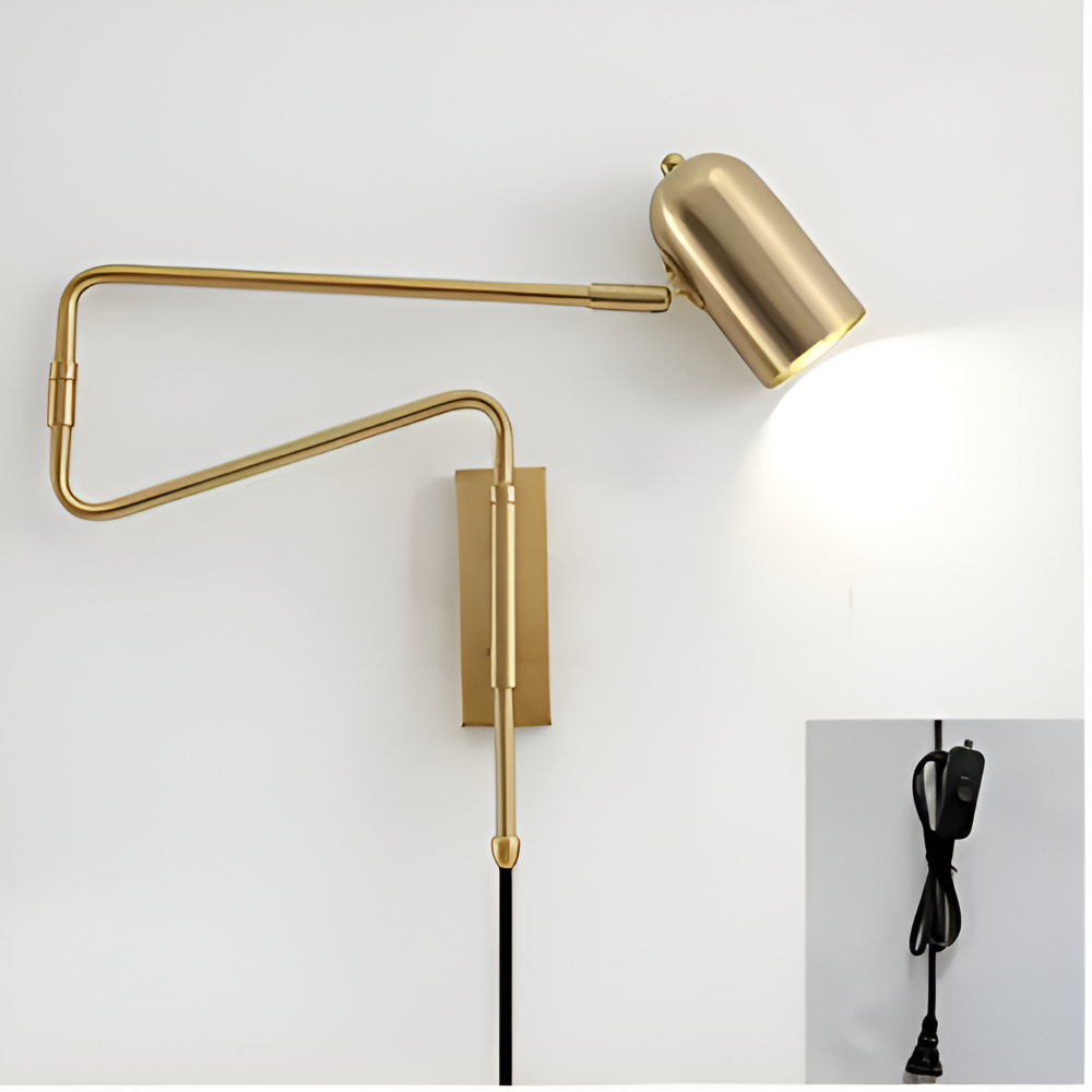 Moderne Verstellbare Schwenkarms Wandleuchte - Skandinavische Eisen Wandlampe