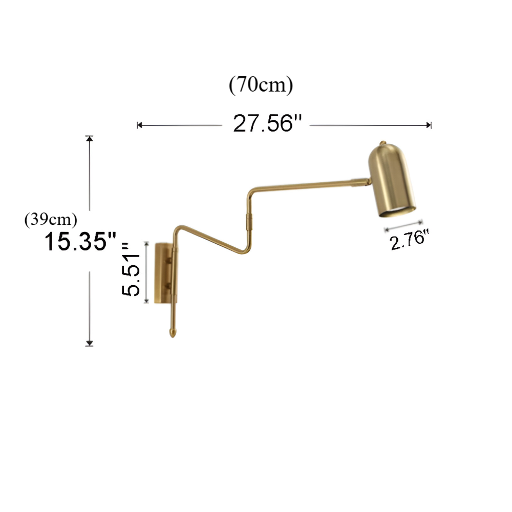 Moderne Verstellbare Schwenkarms Wandleuchte - Skandinavische Eisen Wandlampe