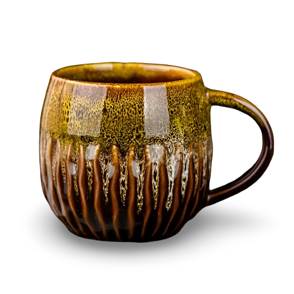 Modern Handgefertigte Keramiktasse 600ml – Großer Kaffeebecher, Nachhaltig, 10,5cm hoch