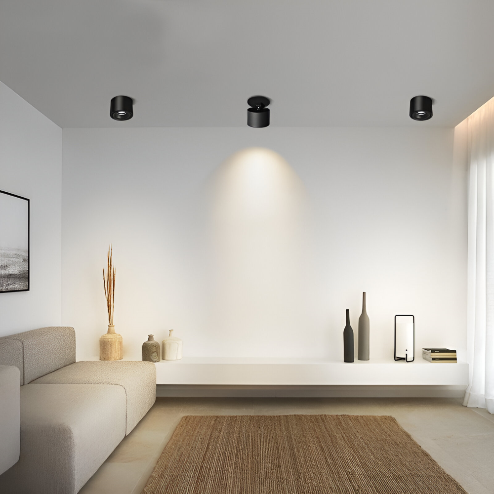 Moderne Zylindrische LED Downlight  - Deckenleuchte mit Einstellbarer Helligkeit