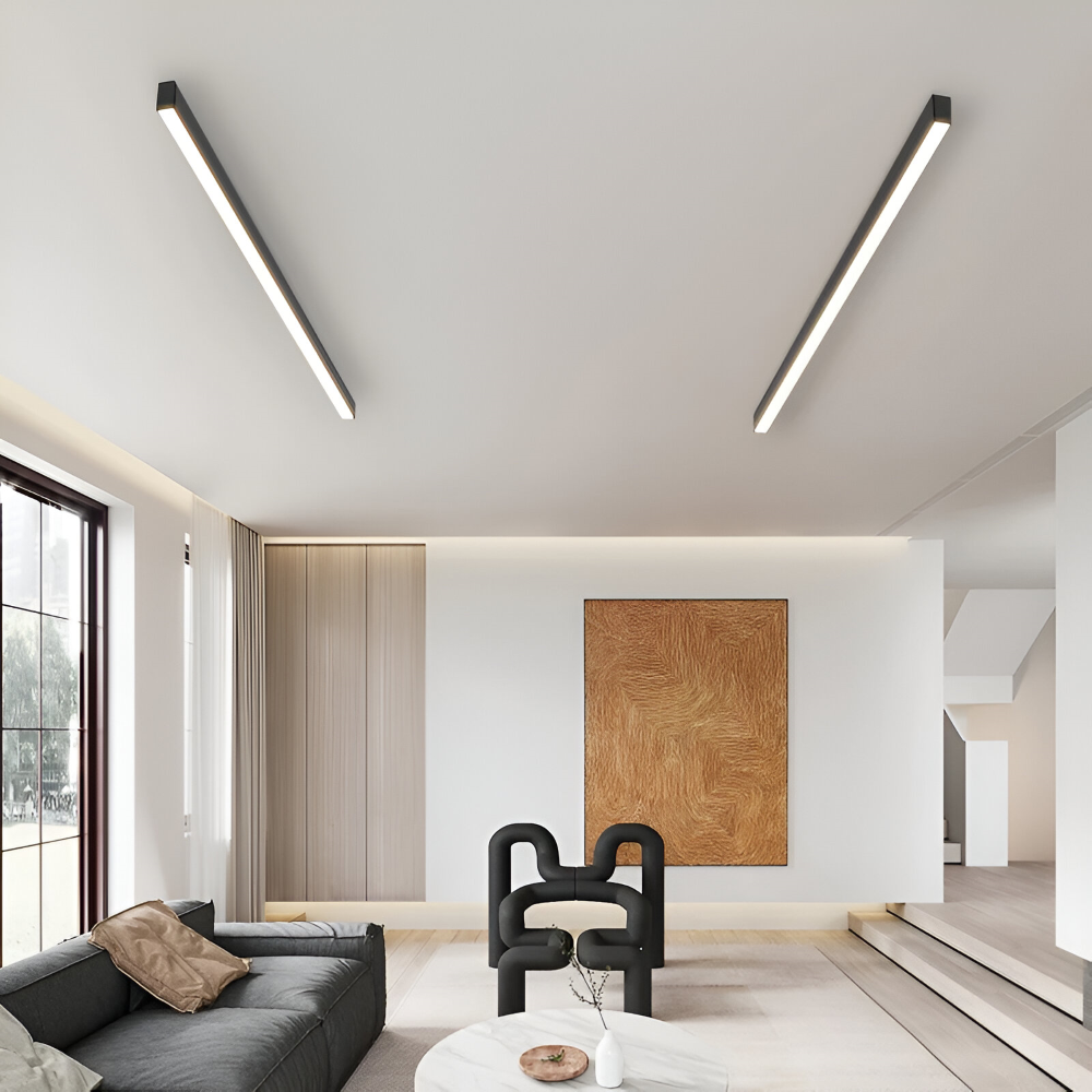 Moderne Langes Lineares Deckenleuchte - Nordic LED Deckenleuchte