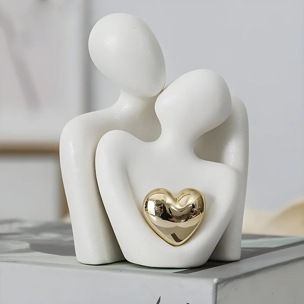 Moderne Abstrakte Harz-Figur 12x20 cm – Minimalistische Skulptur für Wohnräume 0