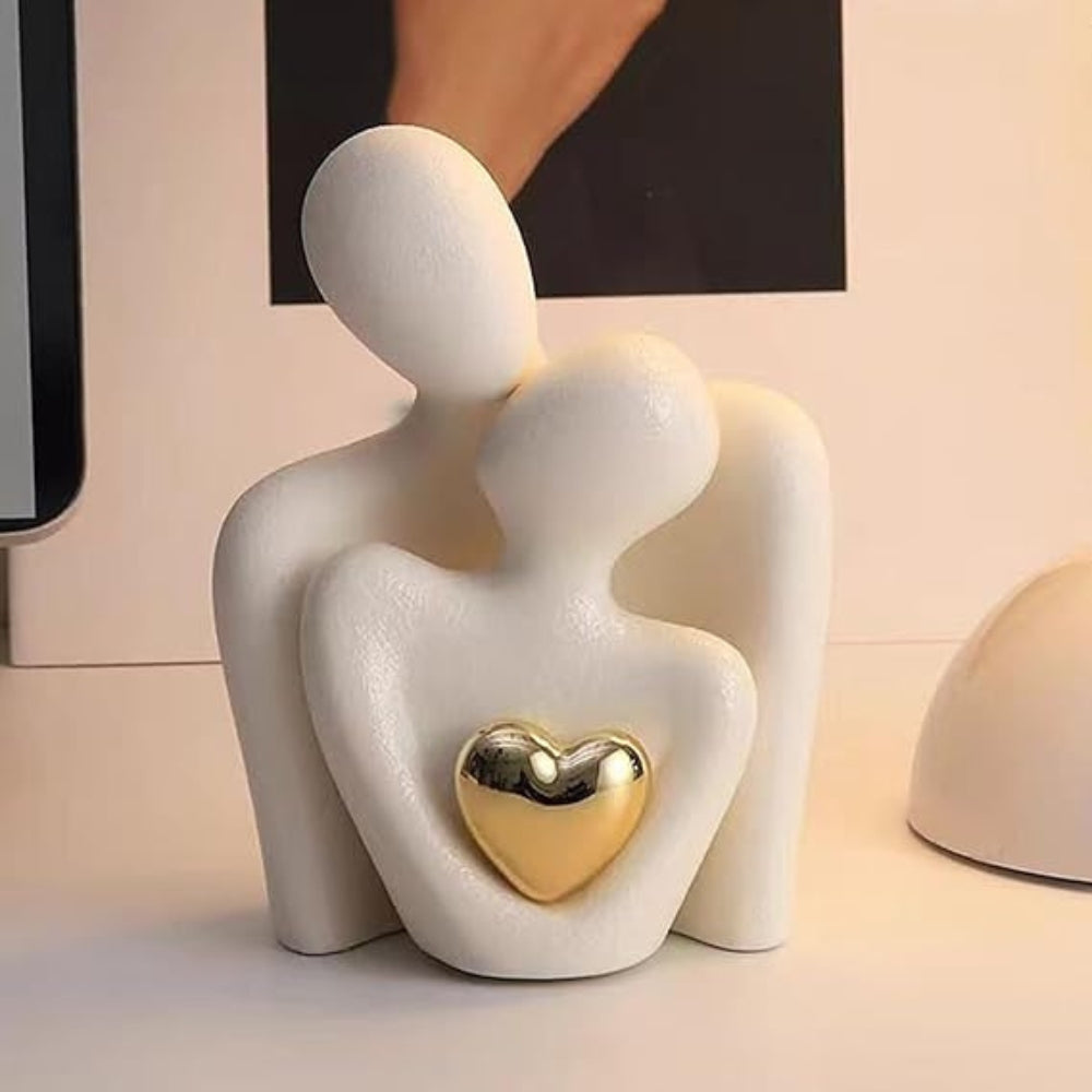 Moderne Abstrakte Harz-Figur 12x20 cm – Minimalistische Skulptur für Wohnräume 1