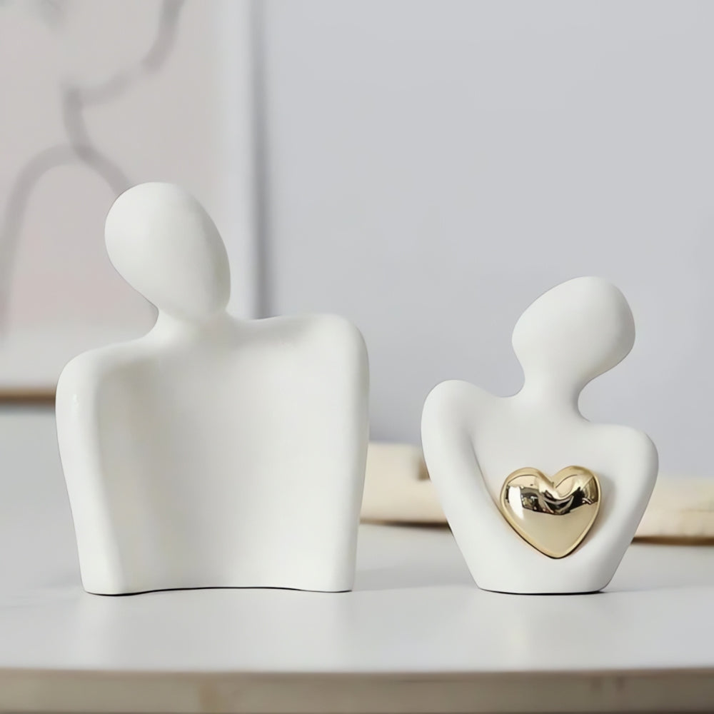 Moderne Abstrakte Harz-Figur 12x20 cm – Minimalistische Skulptur für Wohnräume 6