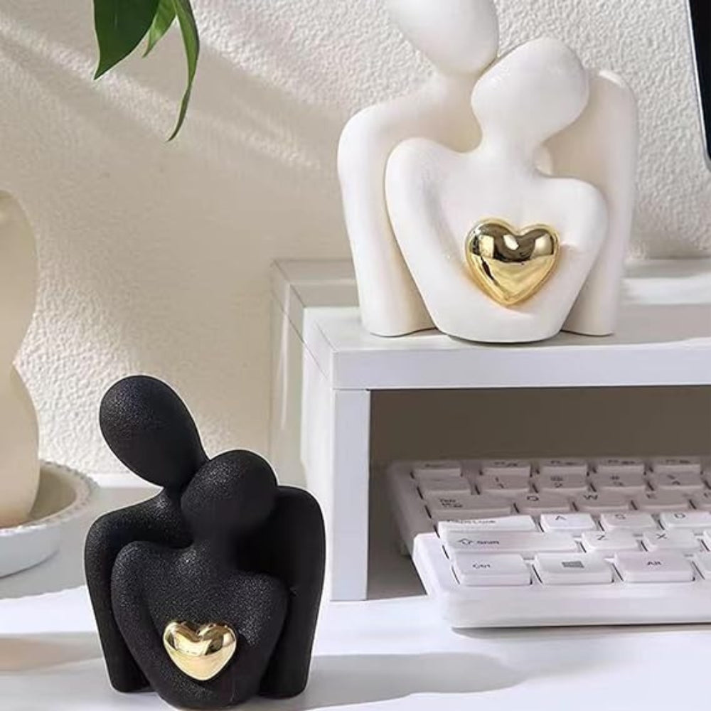 Moderne Abstrakte Harz-Figur 12x20 cm – Minimalistische Skulptur für Wohnräume 7