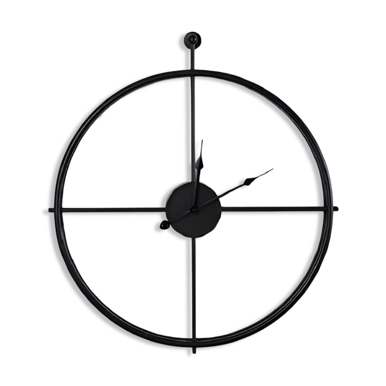 Moderne Künstlerische Wanduhr aus Metall - Großes Design für Stilvollen Wohnraum