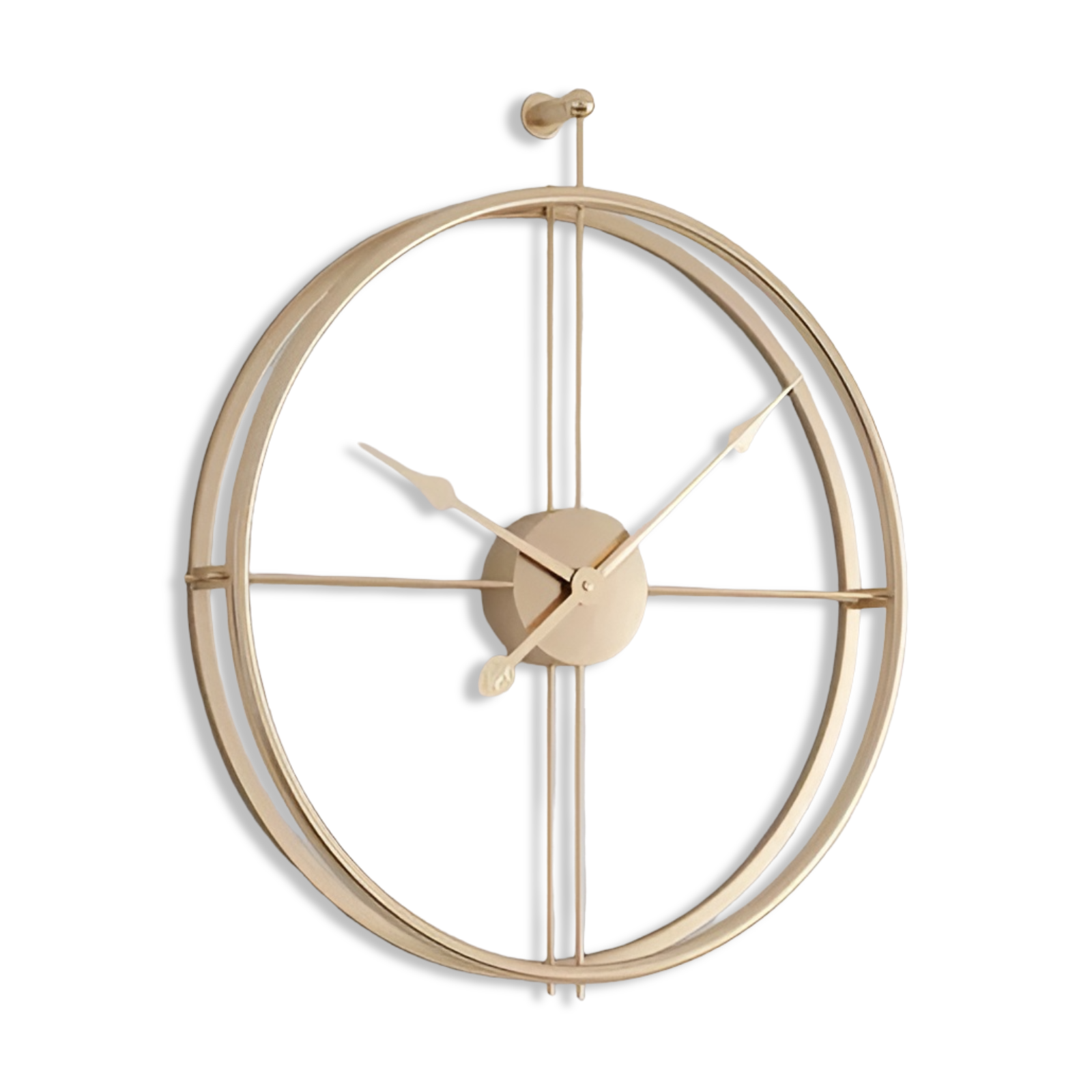 Moderne Künstlerische Wanduhr aus Metall - Großes Design für Stilvollen Wohnraum