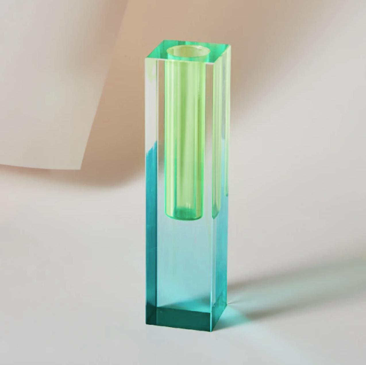 Moderne Prisma-Acrylvase - Regenbogenfarben Zylinder für Kreative Blumenarrangements 14