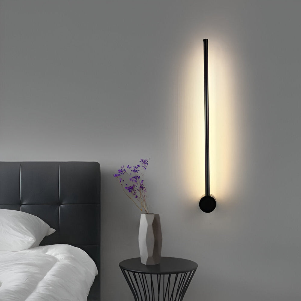 ModiStrip Wandleuchte - Minimalistische Schwarze Linien Wandleuchte Innen - LED Beleuchtung