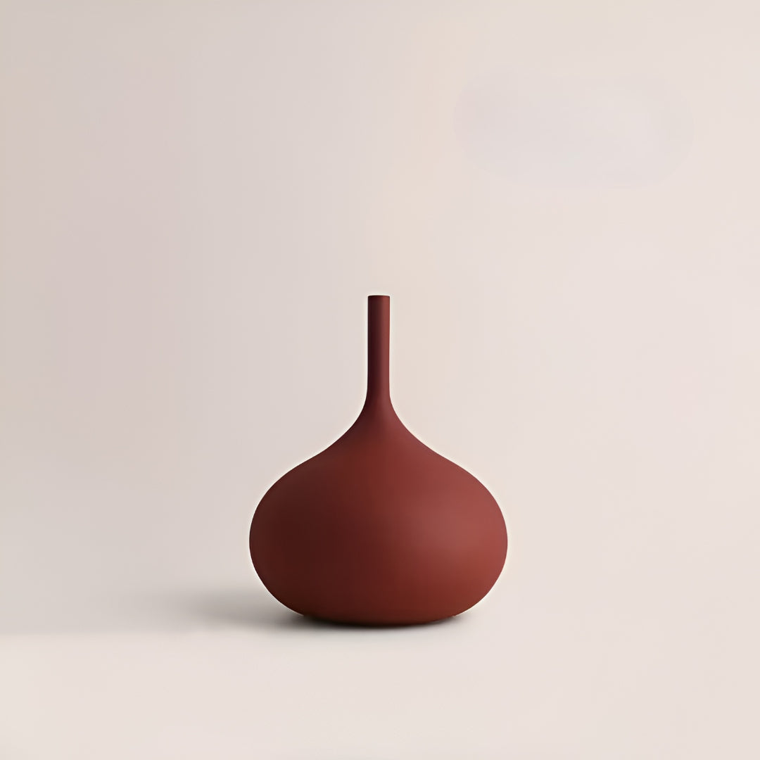 Morandi-Stil Handgebürstete Keramikvase - Elegante Weiße Porzellan Blumenvase für Stilvolle Dekoration