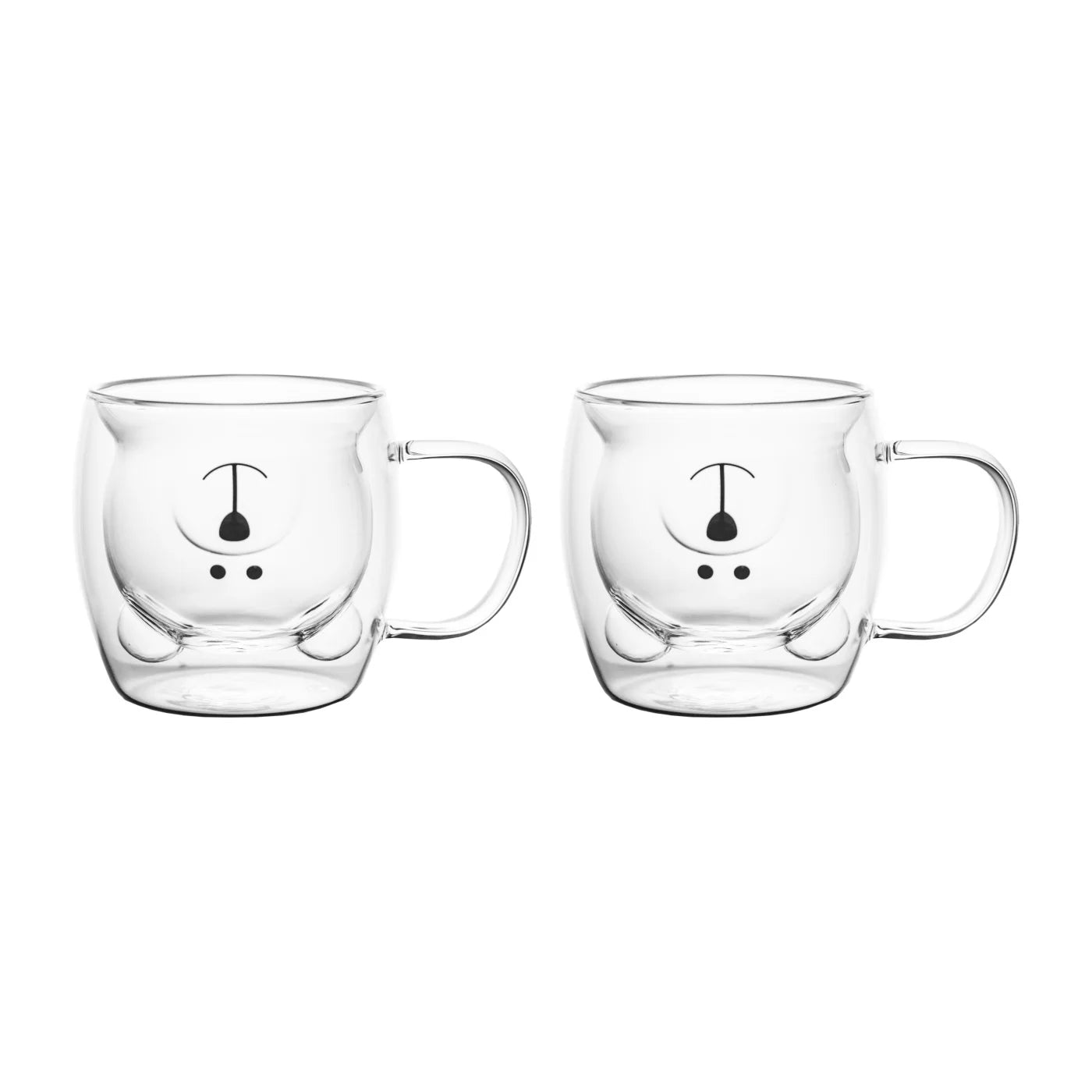 Niedliche Doppelwandige Kaffeetasse - Borosilikatglas mit Bärenmotiv für Eiskaffee und Milchtee 7