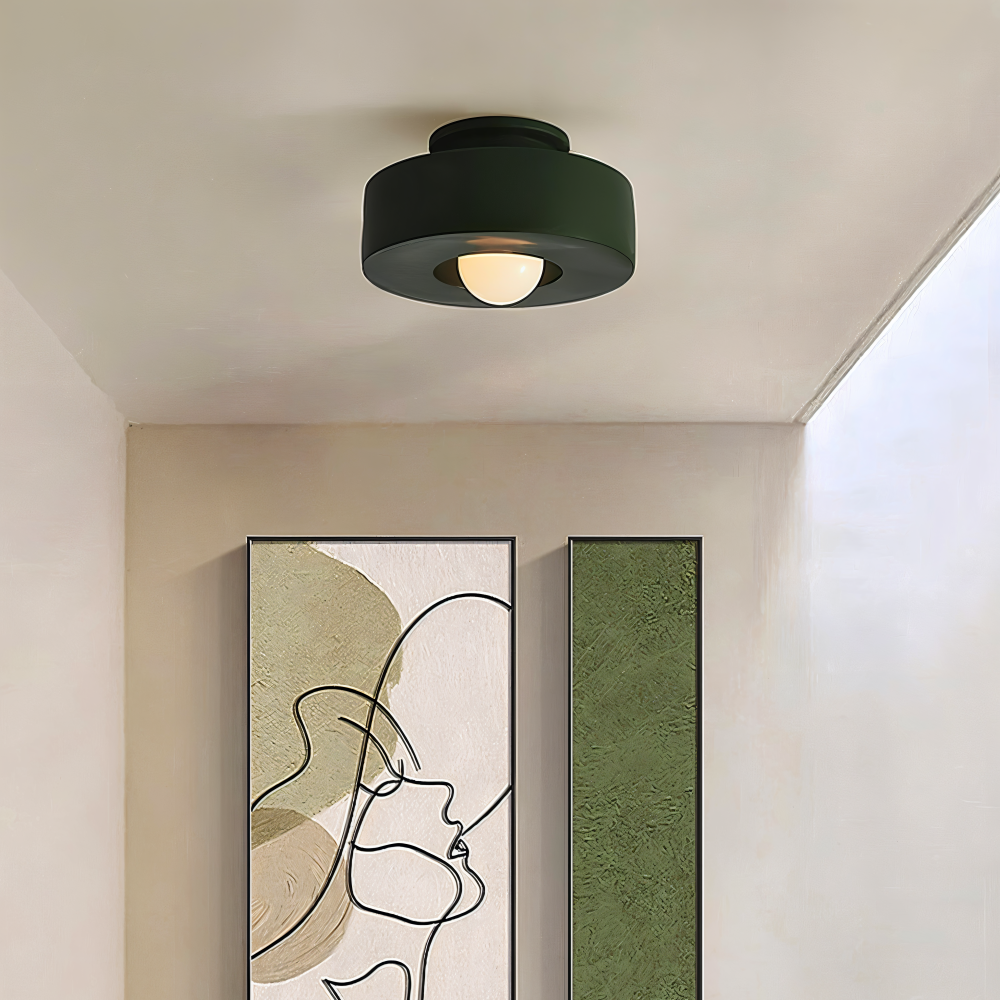 Nordische Deckenleuchte - LED Runde Licht Decke - Harz Semi Flush Beleuchtung