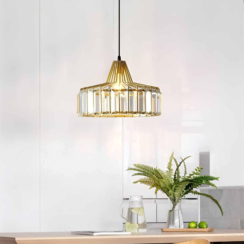 Nordic Crystal Pendelleuchte – Elegante Deckenleuchte – Moderne LED Hängelampe