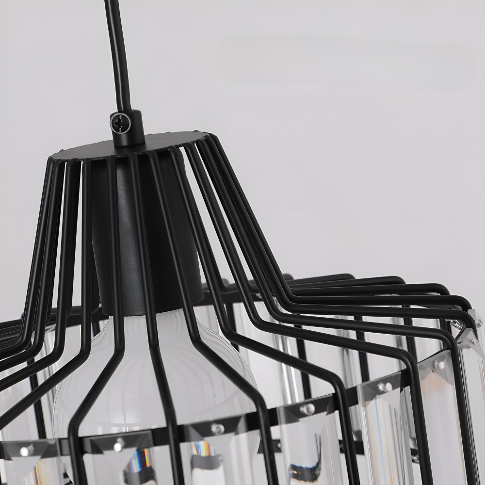 Nordic Crystal Pendelleuchte – Elegante Deckenleuchte – Moderne LED Hängelampe