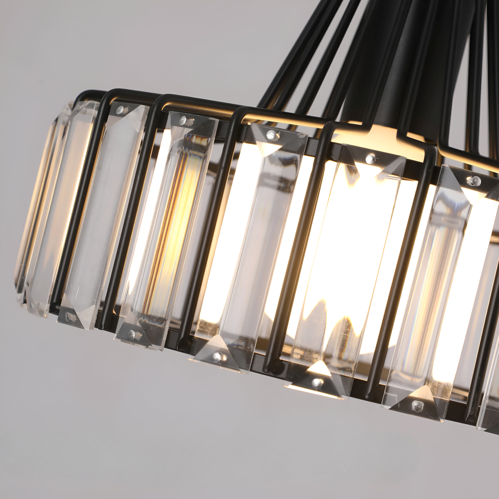Nordic Crystal Pendelleuchte – Elegante Deckenleuchte – Moderne LED Hängelampe