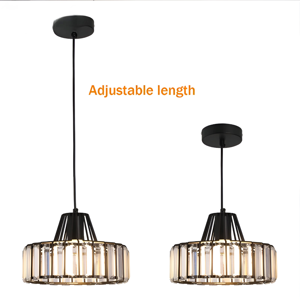Nordic Crystal Pendelleuchte – Elegante Deckenleuchte – Moderne LED Hängelampe