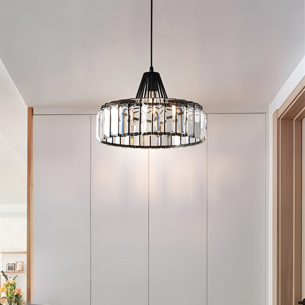 Nordic Crystal Pendelleuchte – Elegante Deckenleuchte – Moderne LED Hängelampe