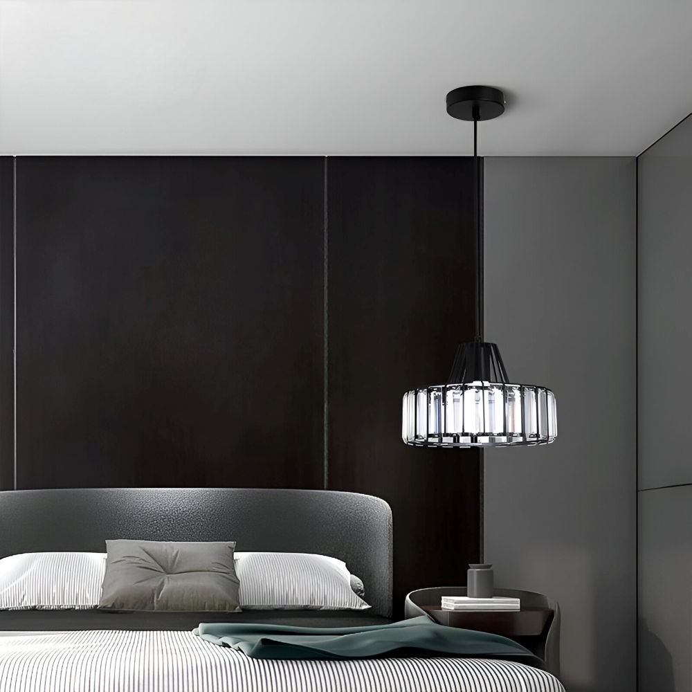Nordic Crystal Pendelleuchte – Elegante Deckenleuchte – Moderne LED Hängelampe