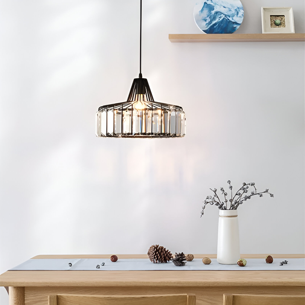 Nordic Crystal Pendelleuchte – Elegante Deckenleuchte – Moderne LED Hängelampe