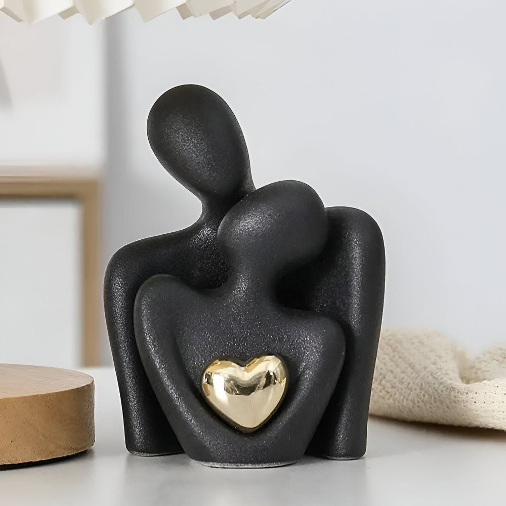 Nordic Minimalist Paar Figurine - Abstraktes Ornament für die Wohnkultur
