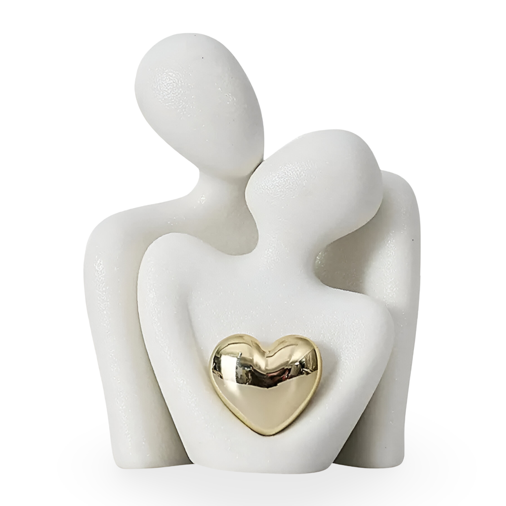 Nordic Minimalist Paar Figurine - Abstraktes Ornament für die Wohnkultur