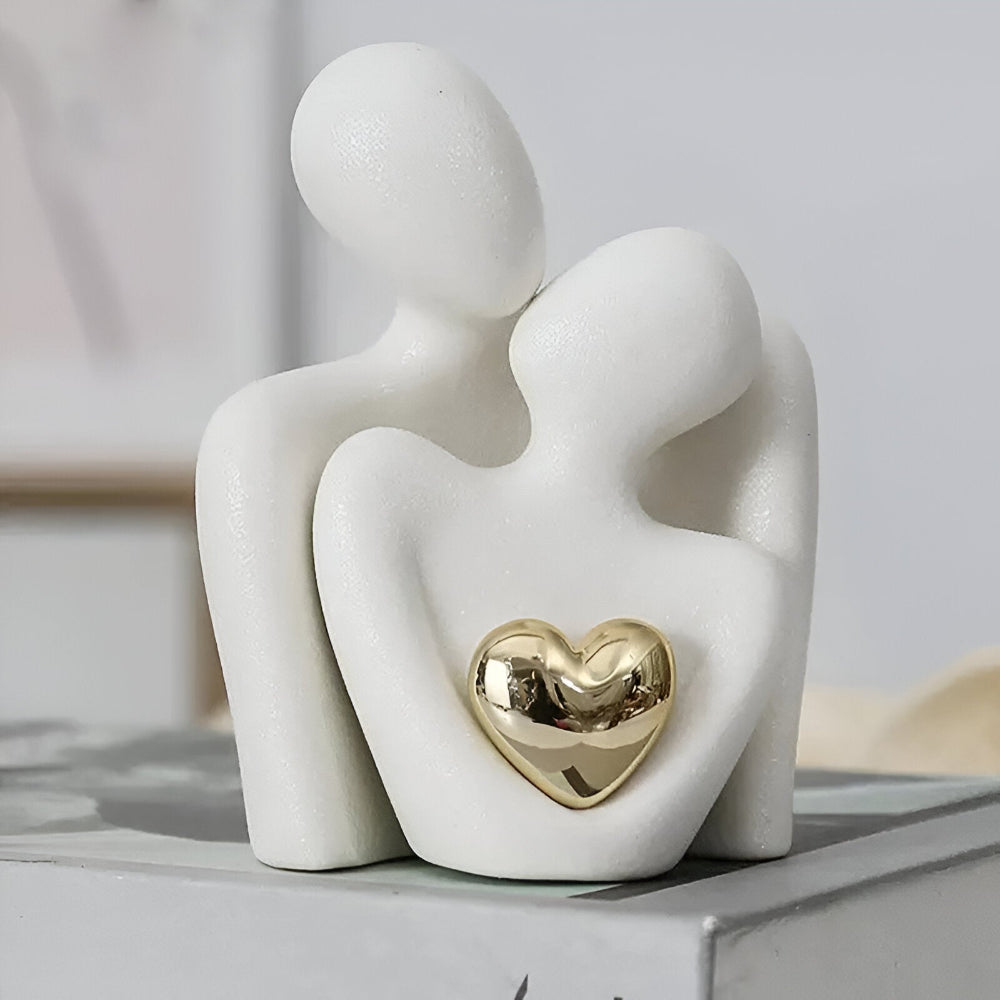 Nordic Minimalist Paar Figurine - Abstraktes Ornament für die Wohnkultur
