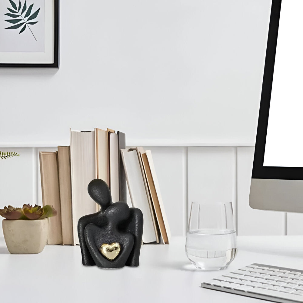Nordic Minimalist Paar Figurine - Abstraktes Ornament für die Wohnkultur
