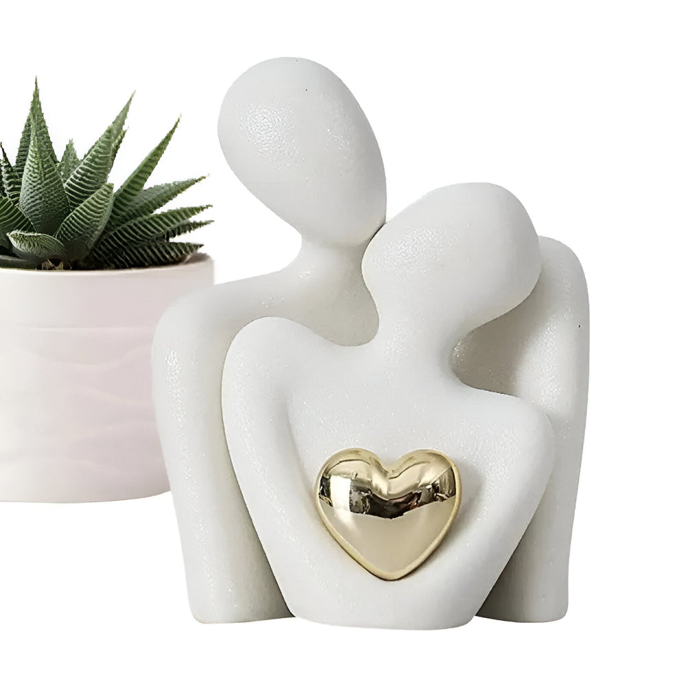 Nordic Minimalist Paar Figurine - Abstraktes Ornament für die Wohnkultur