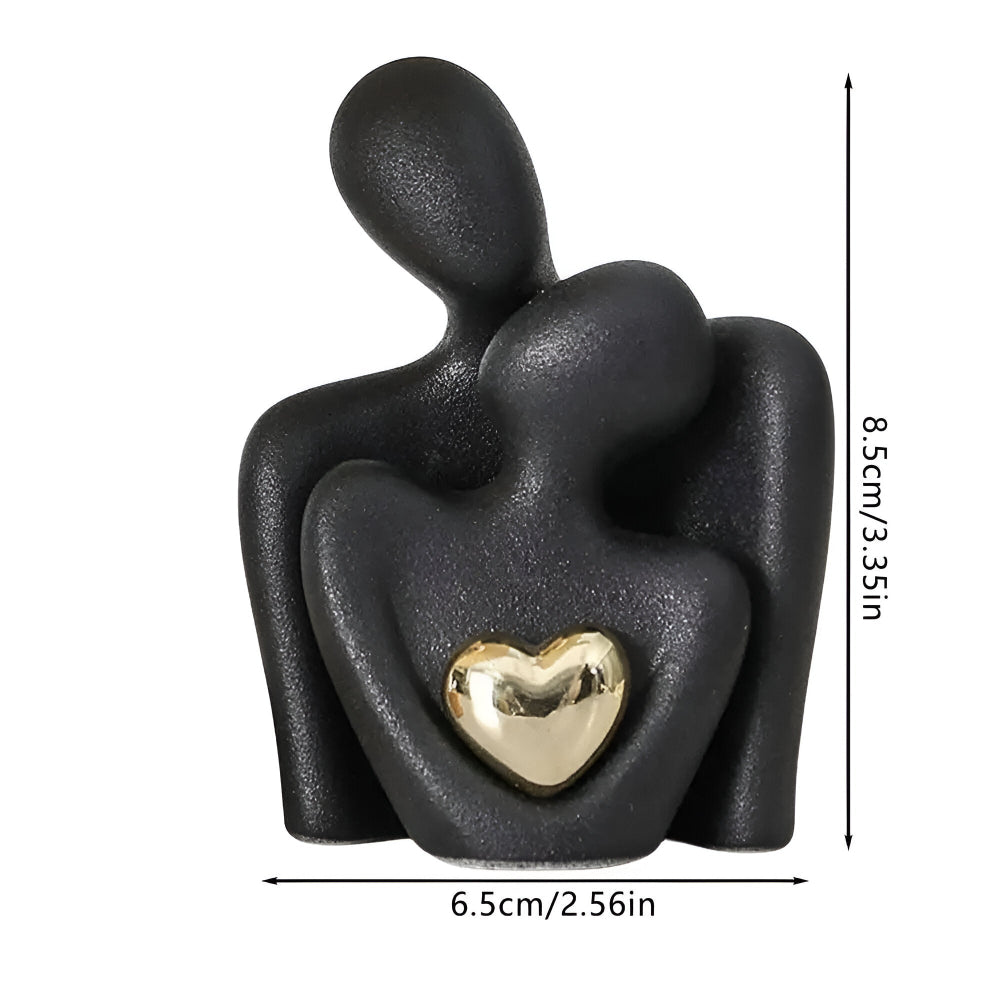 Nordic Minimalist Paar Figurine - Abstraktes Ornament für die Wohnkultur