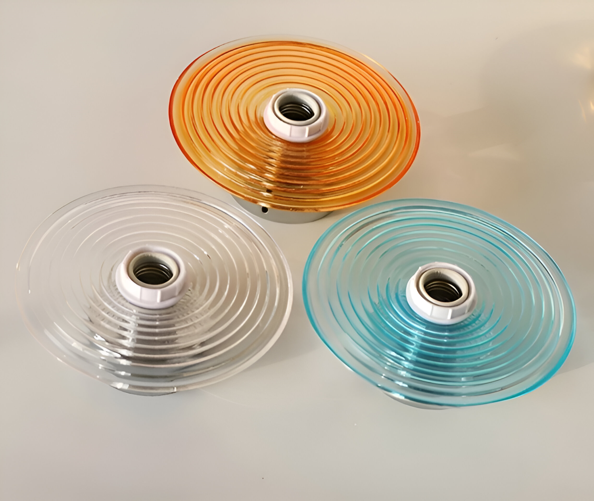 Nordic Ripple - Nordische Corrugated Glass Wandleuchte - Runde Wasser Effekt Ripple Beleuchtung