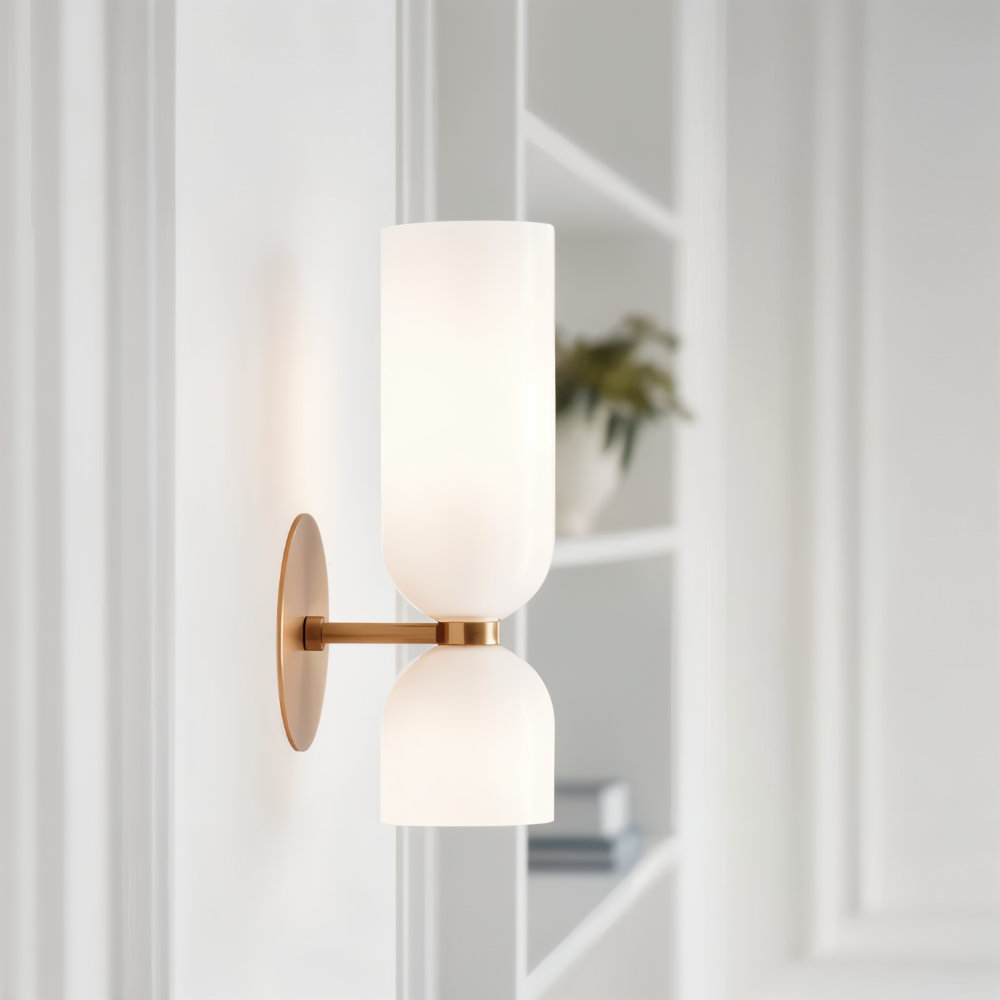 Nordic Updown Wandleuchte - Glas Wandleuchte - Flur Wandleuchte Design - Moderne Wandleuchten LED