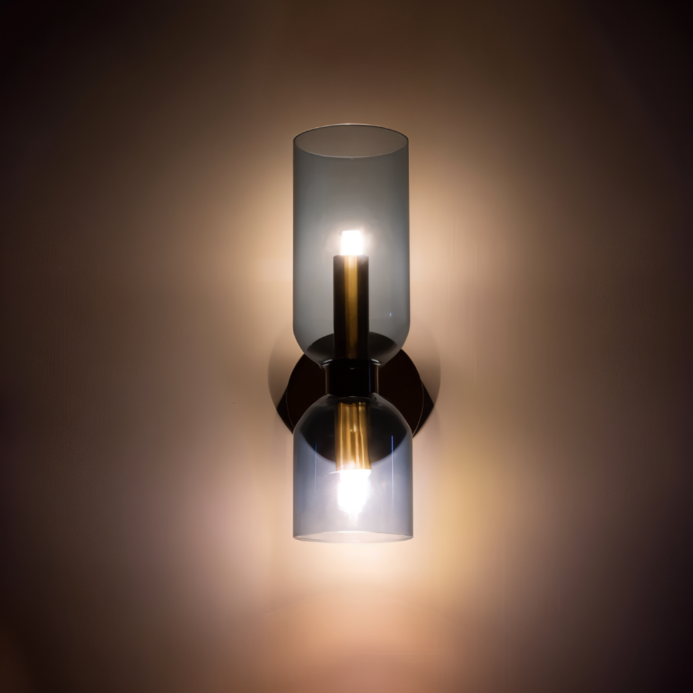 Nordic Updown Wandleuchte - Glas Wandleuchte - Flur Wandleuchte Design - Moderne Wandleuchten LED
