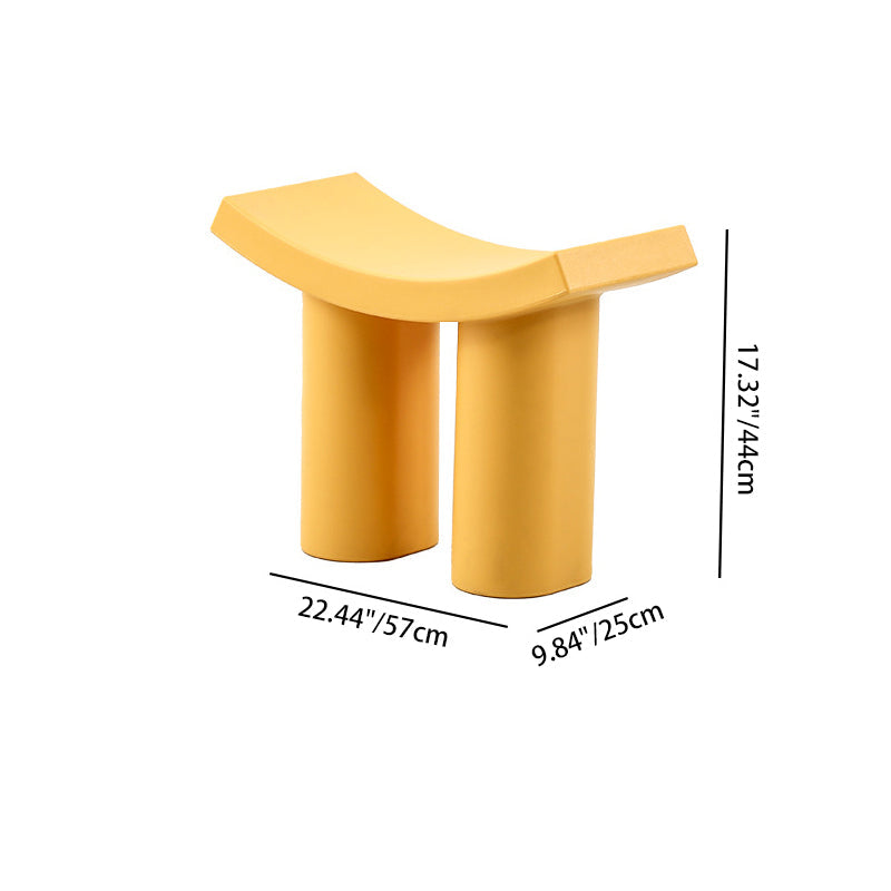 Nordic Contemporary Sitzhocker - Robuster Kunststoff in Bunt für Modernes Wohnambiente 4