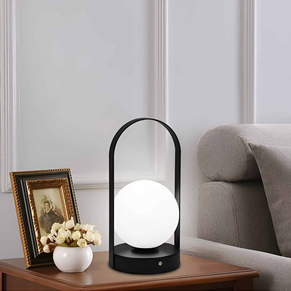 OrbitaLED - Kabellose Orb-Tischlampe - Wiederaufladbar & Rostfrei