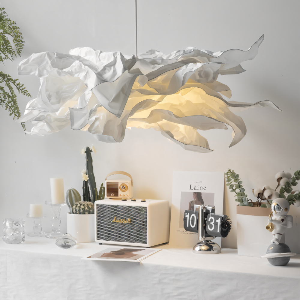 OriCloud Pendelleuchte - Klassische Anpassbare Weiße Papier DIY Hängelampe